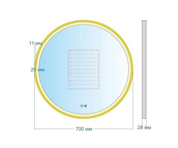 зеркало ALLEN BRAU GRAVITY 70